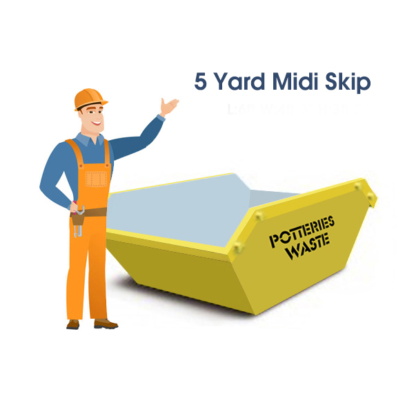 5 Yard Midi Skip Hire Stoke on Trent