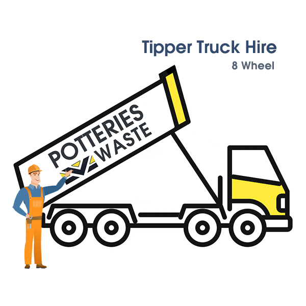 8 Wheel Tipper Truck Hire Stoke on Trent Staffordshire